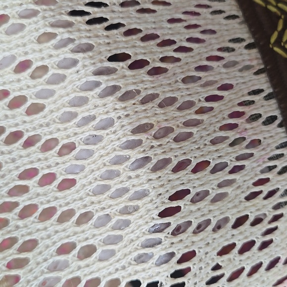 Vintage Lace Cowboy Hat Mexico Souvenir Feather Band Bohemian Cowgirl Western - Picture 7 of 16